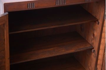 レトロ家具　昭和レトロ　古い木の小ぶりなアンティーク本箱