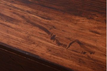 アンティーク家具　古民具・骨董　上品な金具のアンティーク衣装箪笥ローボード(時代箪笥)(2)