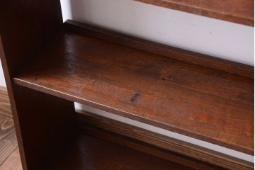 レトロ家具　昭和レトロ　透かし彫り!古い栓材のアンティーク本棚