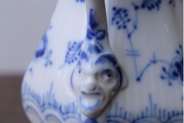 アンティーク雑貨　中古　ROYAL COPENHAGEN(ロイヤルコペンハーゲン)　BLUE FLUTED FULL LACE(ブルーフルーテッド・フルレース)　クリーマー(洋食器)