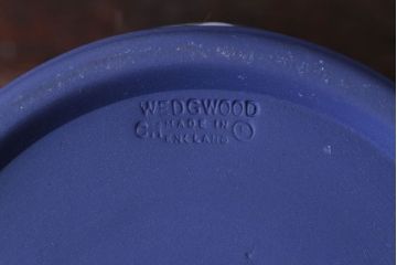 アンティーク雑貨　中古　イギリスWedgwood(ウェッジウッド)　ジャスパー　ポーランドブルー　小物入れ