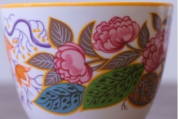 アンティーク雑貨　中古　イギリスMINTON(ミントン)　Peonies・poppies・blue landscape　カップ&ソーサー3客セット(洋食器)