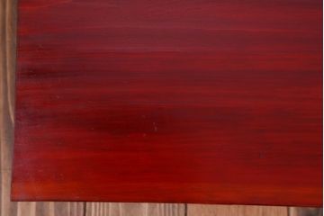 アンティーク家具　和製アンティーク　古い木の朱色裁ち板(2)