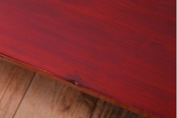 アンティーク家具　和製アンティーク　古い木の朱色裁ち板(2)