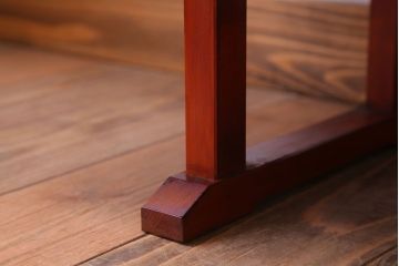 アンティーク家具　和製アンティーク　古い木の朱色裁ち板(2)