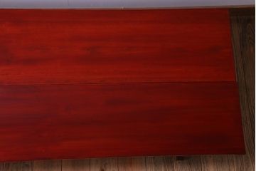 アンティーク家具　和製アンティーク　古い木の朱色裁ち板2台セット(1)