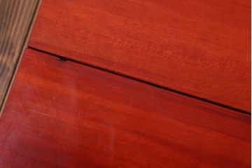 アンティーク家具　和製アンティーク　古い木の朱色裁ち板2台セット(2)