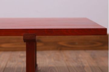 アンティーク家具　和製アンティーク　古い木の朱色裁ち板2台セット(2)