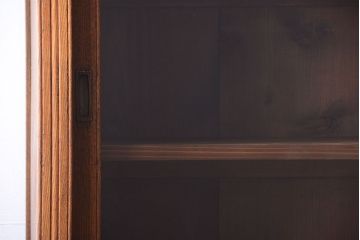アンティーク家具　大正ロマン　古い木製のアンティーク重ね収納棚(食器棚)