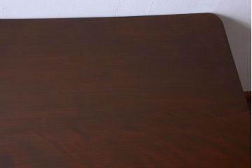 アンティーク家具　和製アンティーク　組み立て式!古いカバ材のシンプルでモダンな両袖机(デスク)