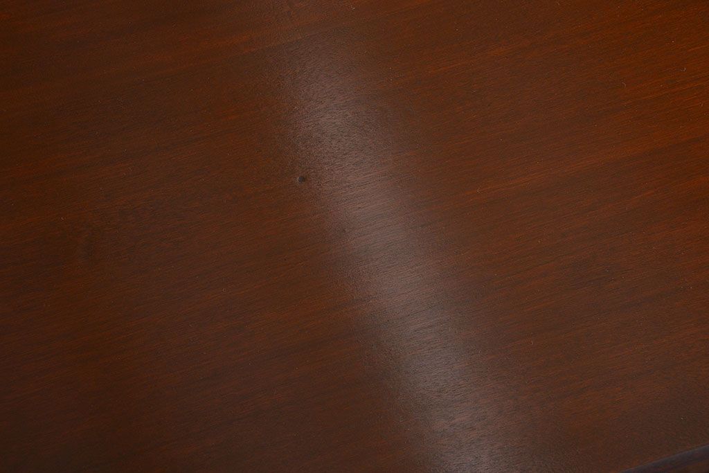 アンティーク家具　和製アンティーク　組み立て式!古いカバ材のシンプルでモダンな両袖机(デスク)