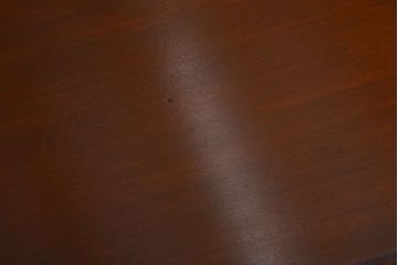 アンティーク家具　和製アンティーク　組み立て式!古いカバ材のシンプルでモダンな両袖机(デスク)