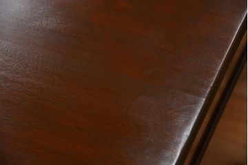 アンティーク家具　和製アンティーク　組み立て式!古いカバ材のシンプルでモダンな両袖机(デスク)