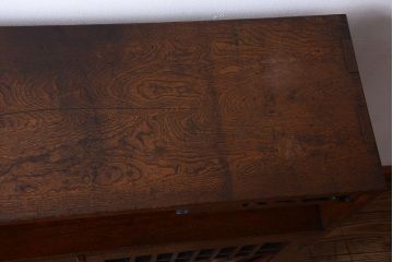 アンティーク家具　和製アンティーク　大正ロマンスタイル!透かし彫りが美しい本箱(収納棚)