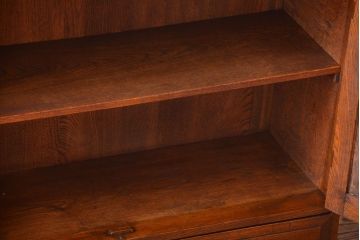 アンティーク家具　和製アンティーク　大正ロマンスタイル!透かし彫りが美しい本箱(収納棚)