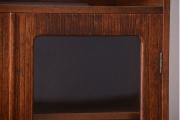 レトロ家具　昭和レトロ　古い木製の小ぶりなアンティーク本箱(ブックケース・収納棚)