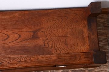 アンティーク家具　古民具・骨董　欅と黒柿材!上品なアンティーク置床(置き床)