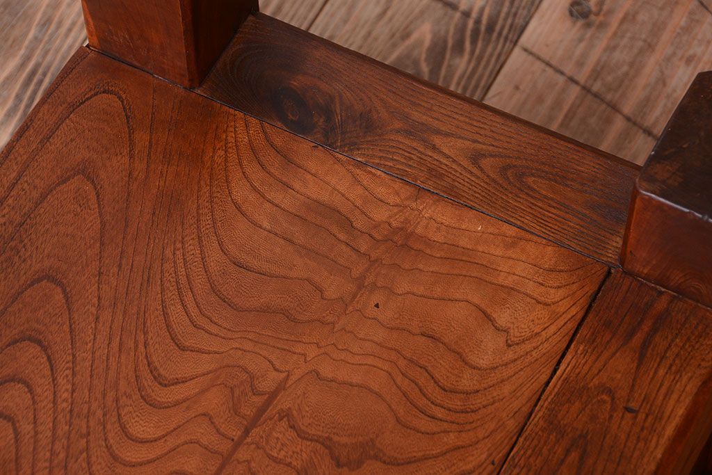 アンティーク家具　古民具・骨董　欅と黒柿材!上品なアンティーク置床(置き床)