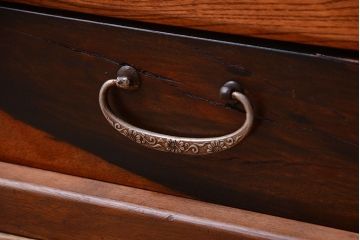 アンティーク家具　古民具・骨董　欅と黒柿材!上品なアンティーク置床(置き床)