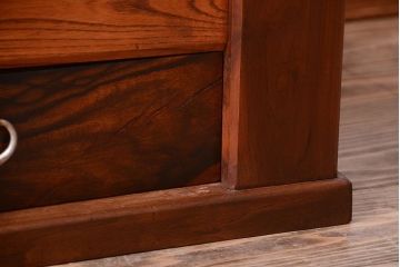 アンティーク家具　古民具・骨董　欅と黒柿材!上品なアンティーク置床(置き床)