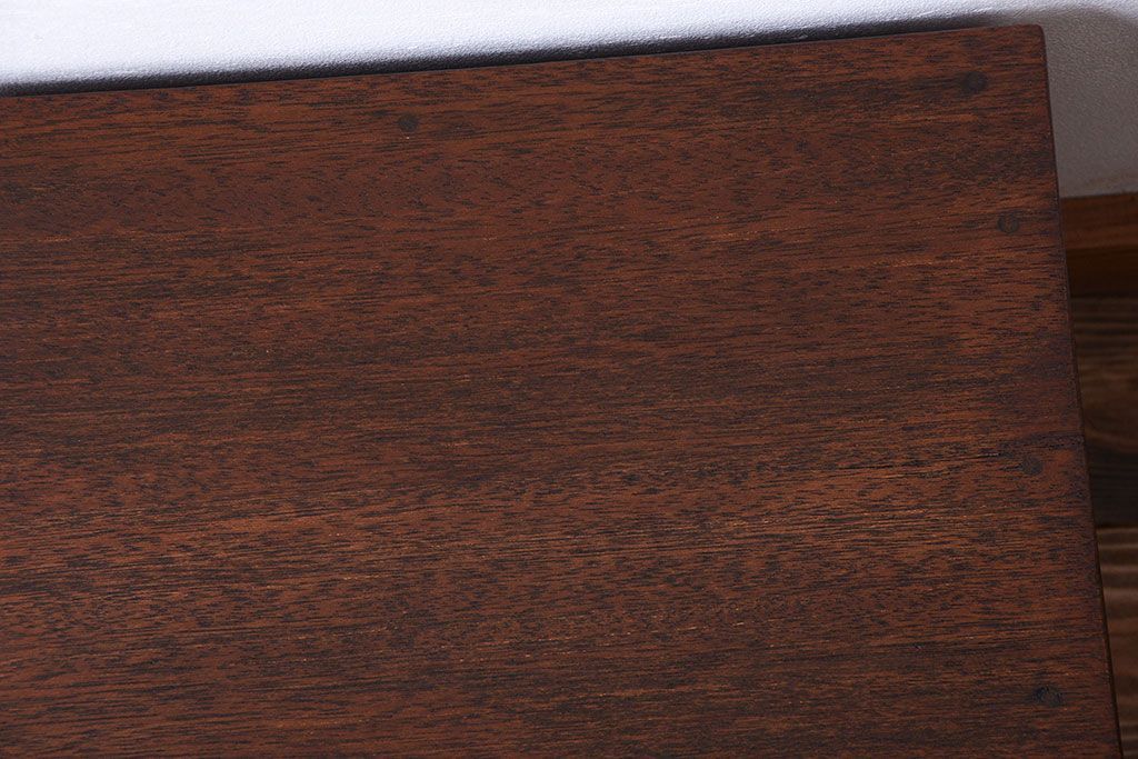 レトロ家具　昭和レトロ　天板と脚付き!古い木製の引き出し付きサイドテーブル(小引き出し)