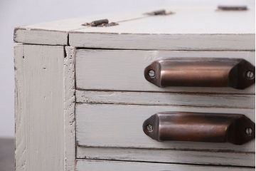 アンティーク家具　アンティークペイント　小さな小物入れ(小引き出し)