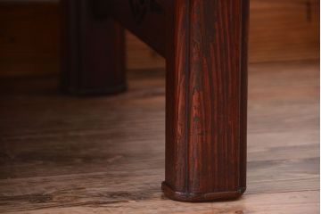 アンティーク家具　古民具・骨董　高級杉材!意匠の凝ったアンティーク座卓