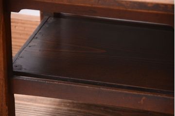 アンティーク家具　和製アンティーク　天板欅材!シンプルなサイドテーブル