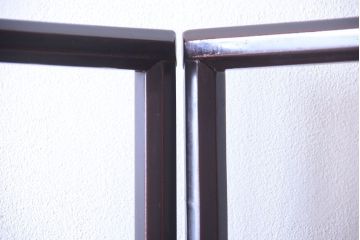 アンティーク雑貨　古民具・骨董　シンプルな屏風衣桁(1)