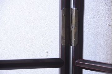 アンティーク雑貨　古民具・骨董　シンプルな屏風衣桁(1)