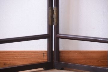 アンティーク雑貨　古民具・骨董　シンプルな屏風衣桁(1)
