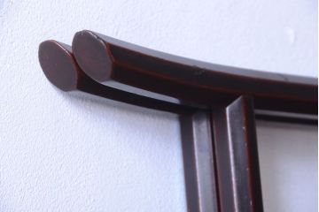 アンティーク雑貨　古民具・骨董　シンプルな屏風衣桁(1)