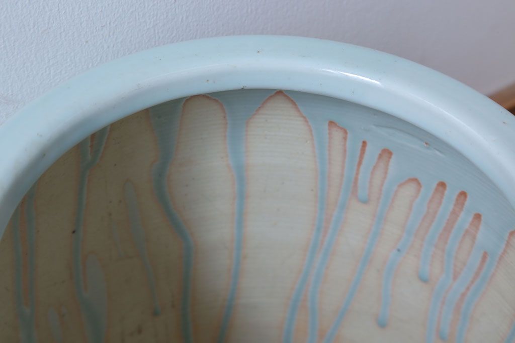 アンティーク雑貨　和製アンティーク　梅の図　小振りな瀬戸火鉢2個セット