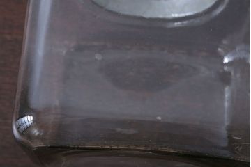 アンティーク雑貨　昭和レトロ　アンティーク四角ガラス瓶(ビン)