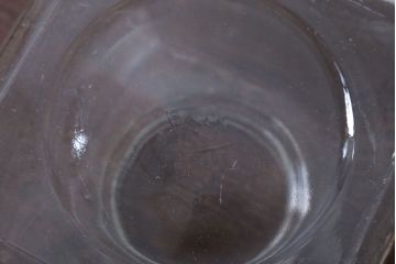 アンティーク雑貨　昭和レトロ　アンティーク四角ガラス瓶(ビン)