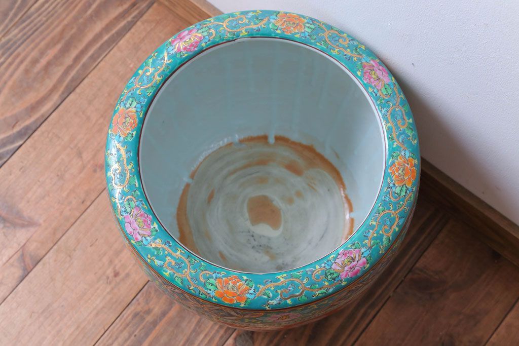 船板 火鉢 アンティーク 昭和 レトロ 骨董 船板 火鉢 アンティーク 昭和 レトロ 骨董