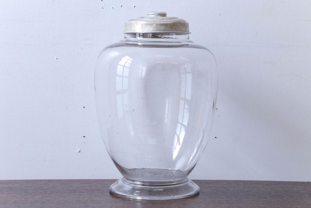 アンティーク雑貨　昭和レトロ　古い駄菓子屋の地球瓶(ビン)(1)