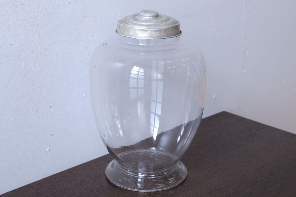 アンティーク雑貨　昭和レトロ　古い駄菓子屋の地球瓶(ビン)(1)