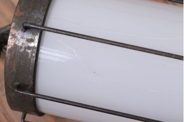 ジャンク品　古民具・骨董　大正期　古金具のおしゃれなアンティーク壁掛け照明(2)