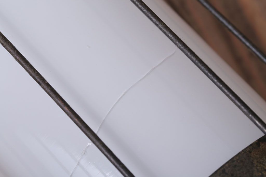 ジャンク品　古民具・骨董　大正期　古金具のおしゃれなアンティーク壁掛け照明(2)