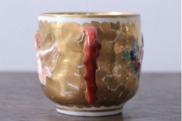 アンティーク雑貨　アンティーク　イタリアRichard Ginori(リチャード・ジノリ)　カポディモンテ　カップ&ソーサー2客セット(洋食器)