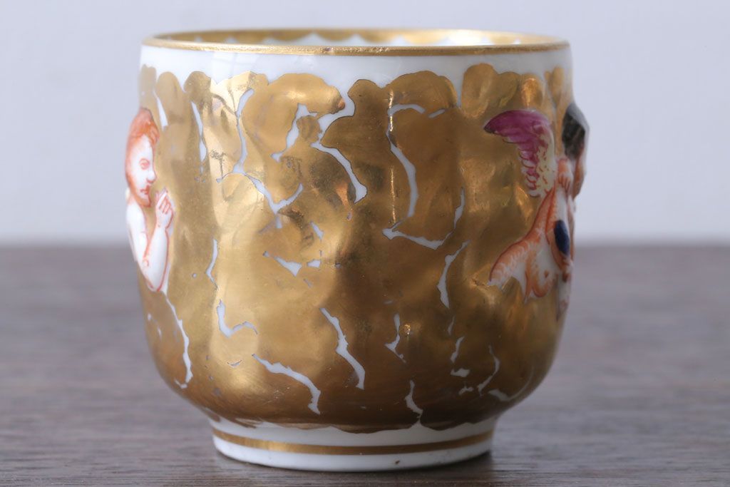 アンティーク雑貨　アンティーク　イタリアRichard Ginori(リチャード・ジノリ)　カポディモンテ　カップ&ソーサー2客セット(洋食器)