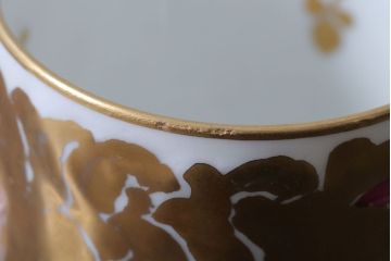 アンティーク雑貨　アンティーク　イタリアRichard Ginori(リチャード・ジノリ)　カポディモンテ　カップ&ソーサー2客セット(洋食器)