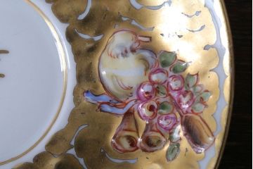 アンティーク雑貨　アンティーク　イタリアRichard Ginori(リチャード・ジノリ)　カポディモンテ　カップ&ソーサー2客セット(洋食器)