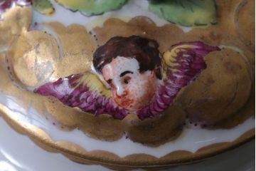 アンティーク雑貨　アンティーク　イタリアRichard Ginori(リチャード・ジノリ)　カポディモンテ　クリーマー・シュガーポット2点セット(洋食器)