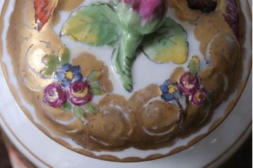 アンティーク雑貨　アンティーク　イタリアRichard Ginori(リチャード・ジノリ)　カポディモンテ　クリーマー・シュガーポット2点セット(洋食器)