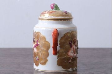 アンティーク雑貨　アンティーク　イタリアRichard Ginori(リチャード・ジノリ)　カポディモンテ　クリーマー・シュガーポット2点セット(洋食器)