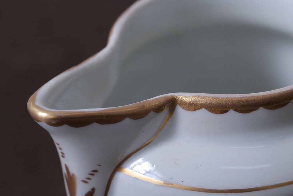 アンティーク雑貨　アンティーク　イタリアRichard Ginori(リチャード・ジノリ)　カポディモンテ　クリーマー・シュガーポット2点セット(洋食器)