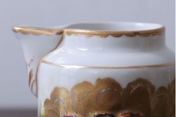 アンティーク雑貨　アンティーク　イタリアRichard Ginori(リチャード・ジノリ)　カポディモンテ　クリーマー・シュガーポット2点セット(洋食器)