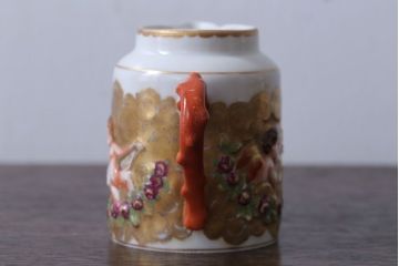 アンティーク雑貨　アンティーク　イタリアRichard Ginori(リチャード・ジノリ)　カポディモンテ　クリーマー・シュガーポット2点セット(洋食器)